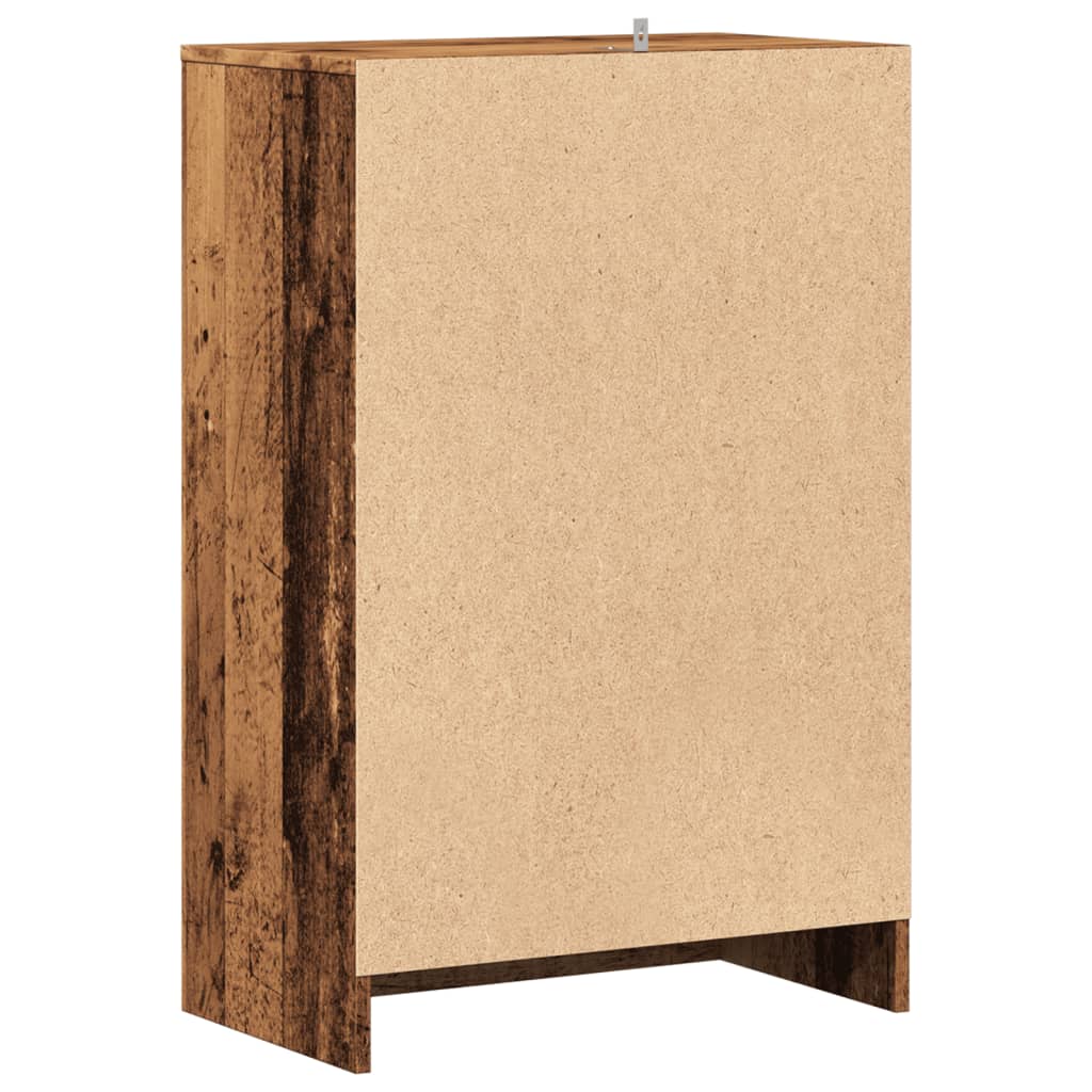 Scarpiera Legno Antico 60x35x92 cm in Legno Multistrato - homemem39