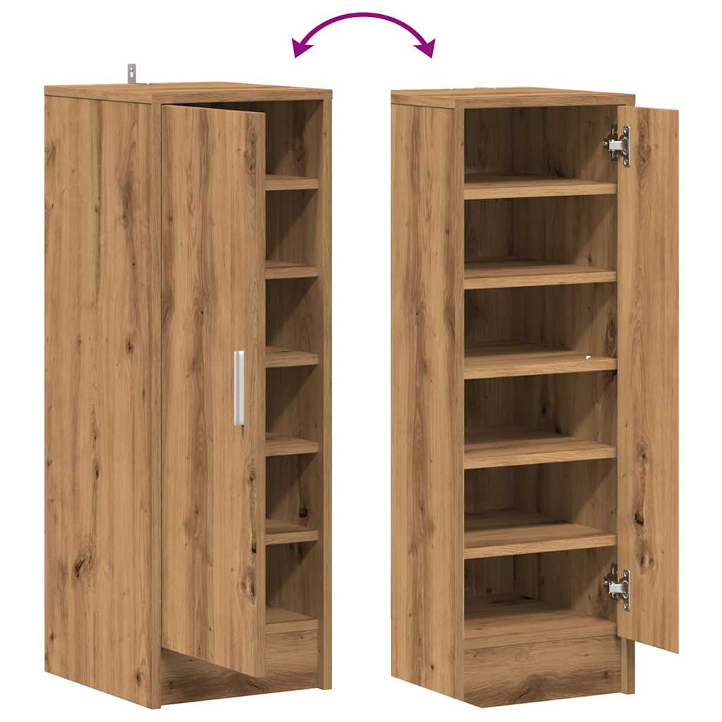 Scarpiera Rovere Artigianale 32x35x92 cm in Legno Multistrato - homemem39