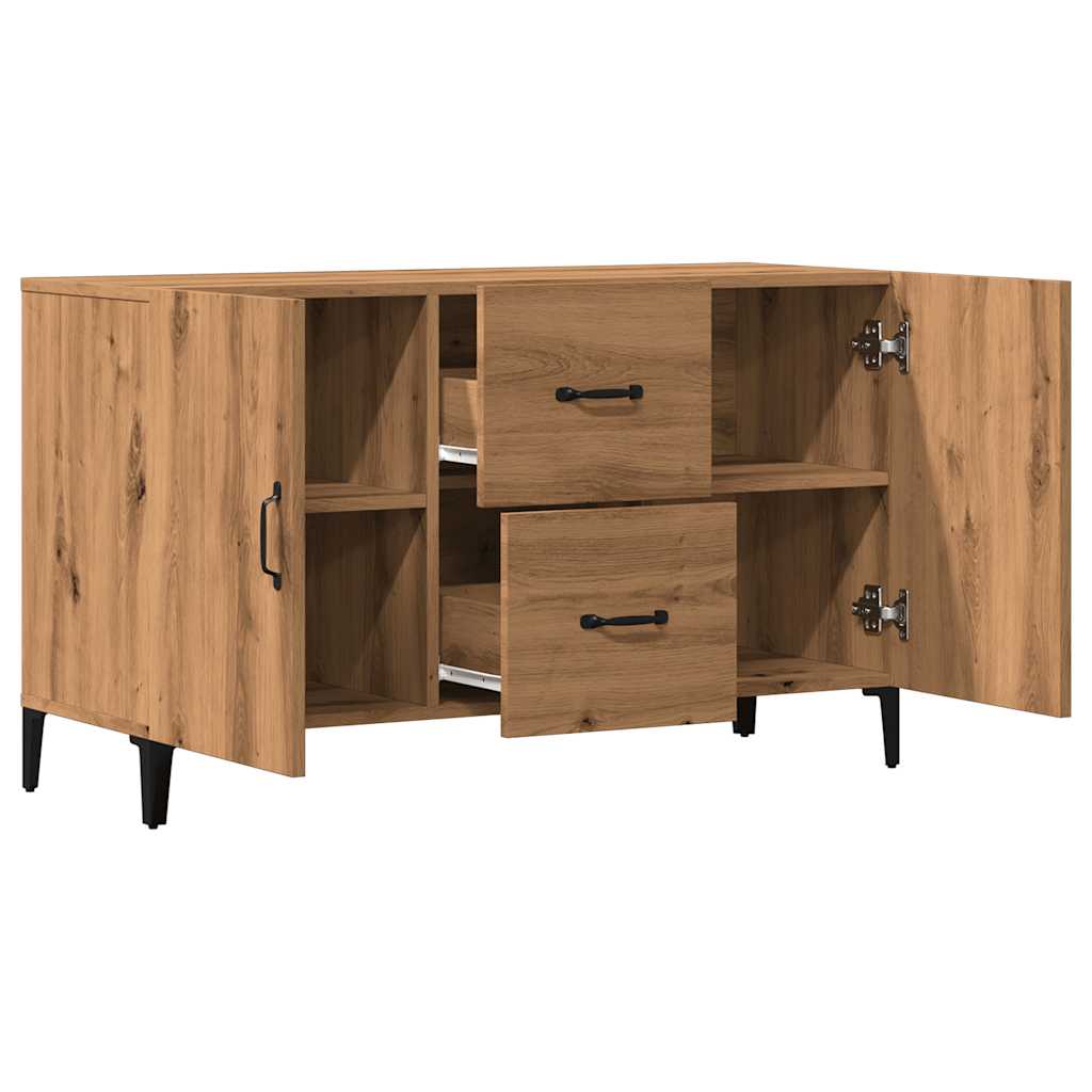 Credenza Rovere Artigianale 100x36x60 cm in Legno Multistrato