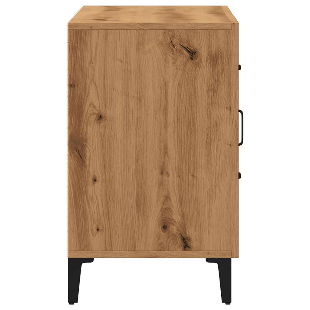 Credenza Rovere Artigianale 100x36x60 cm in Legno Multistrato