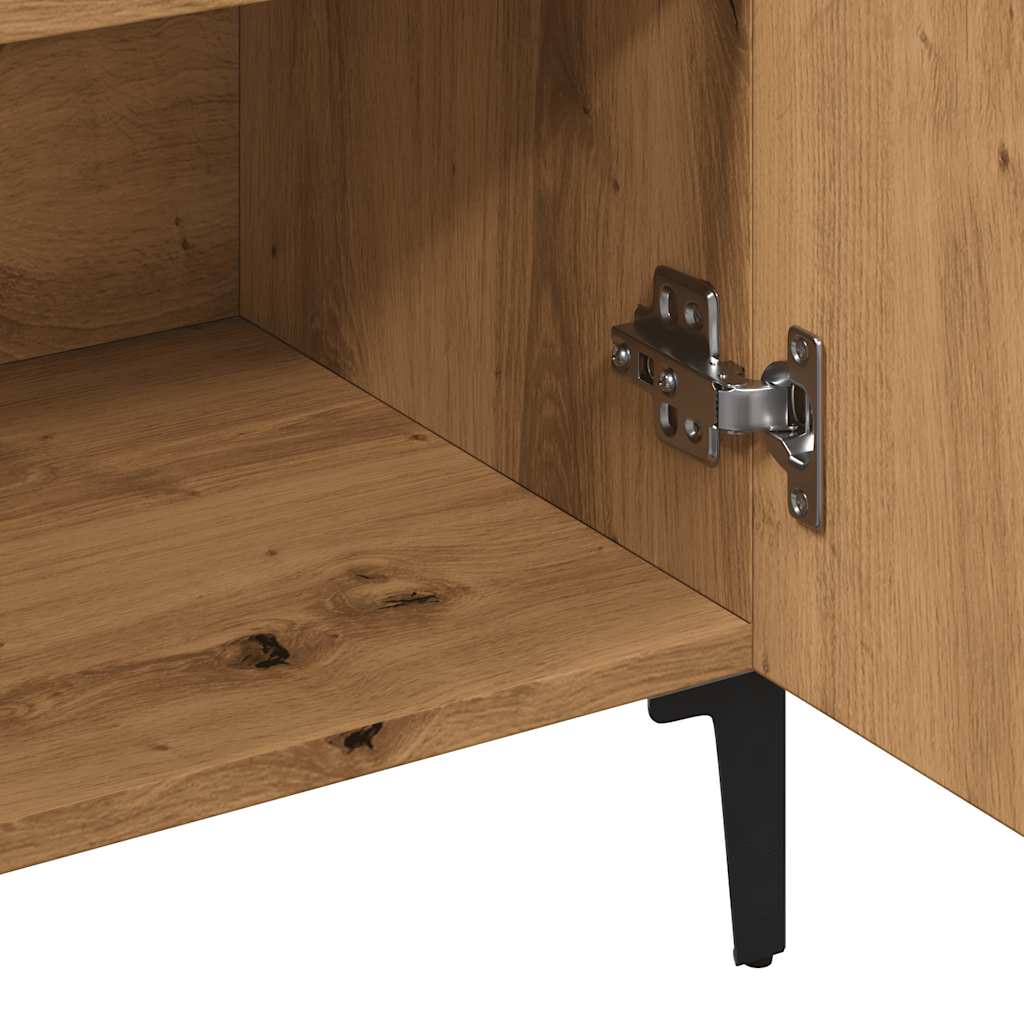 Credenza Rovere Artigianale 100x36x60 cm in Legno Multistrato