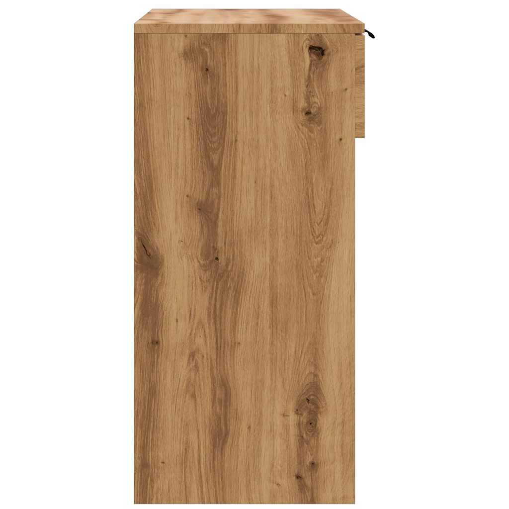 Tavolo Consolle Rovere Artigianale 90x36x75 cm in Truciolato - homemem39