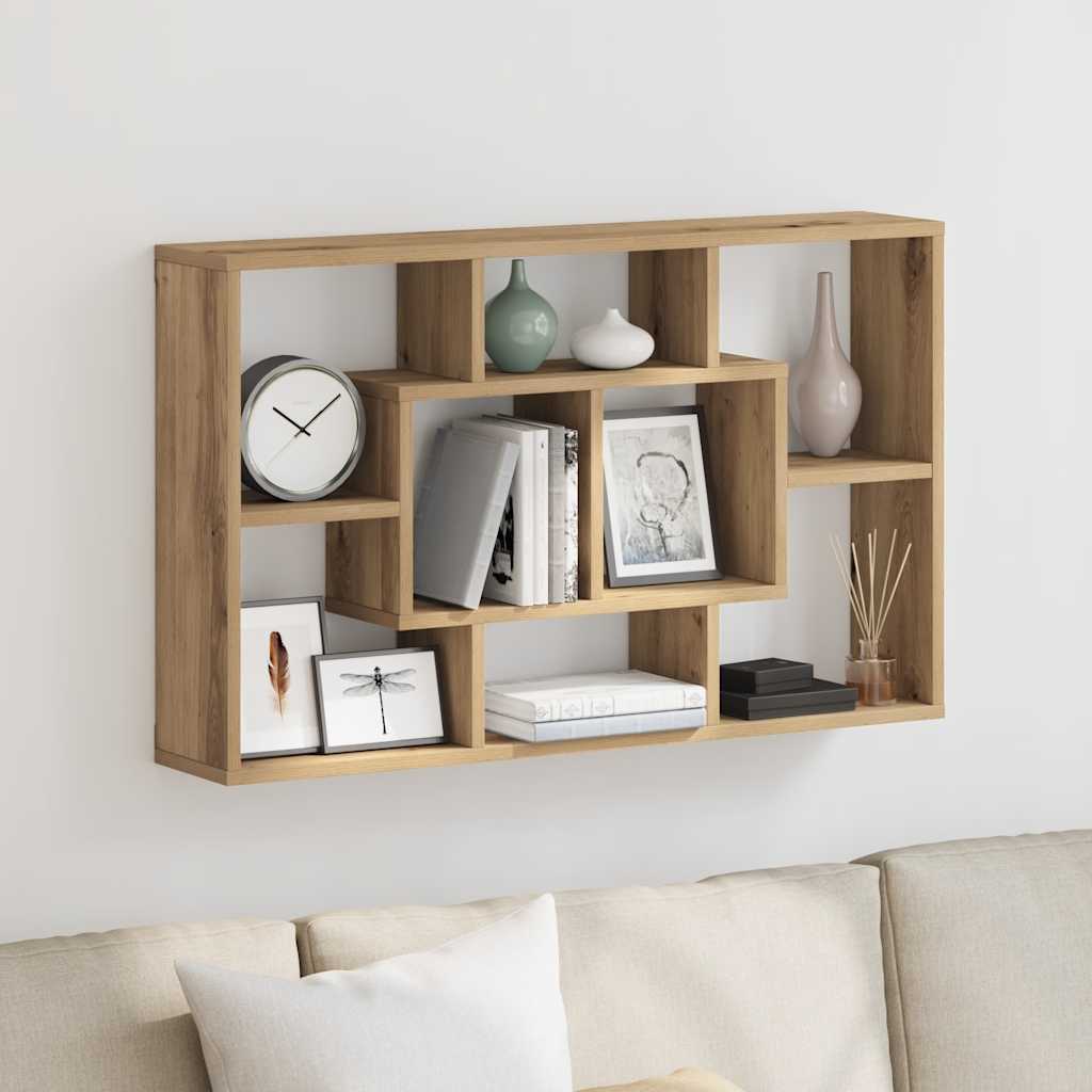 Mensola a Muro Rovere 85x16x52,5 cm in Legno Multistrato - homemem39