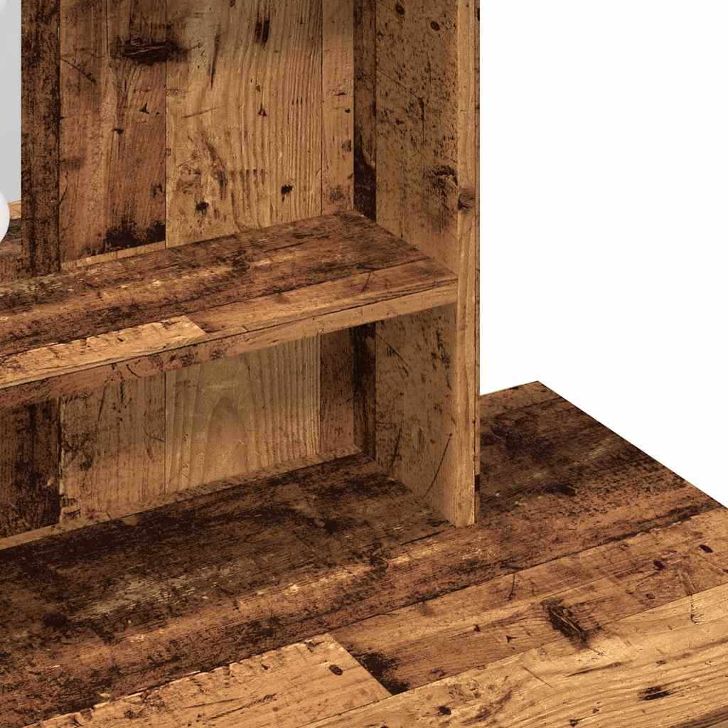 Toeletta con LED Legno Antico 86,5x35x136 cm - homemem39