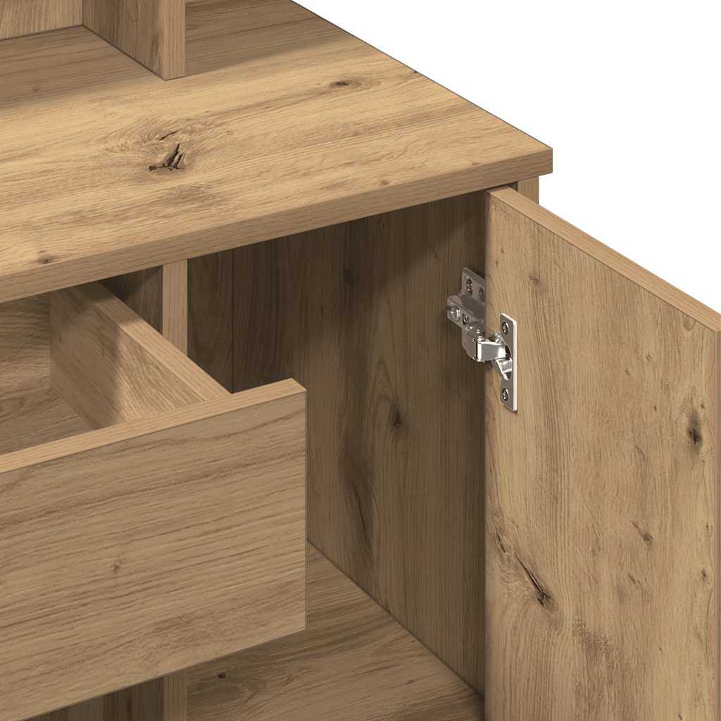 Toeletta con LED Rovere Artigianale 86,5x35x136 cm - homemem39