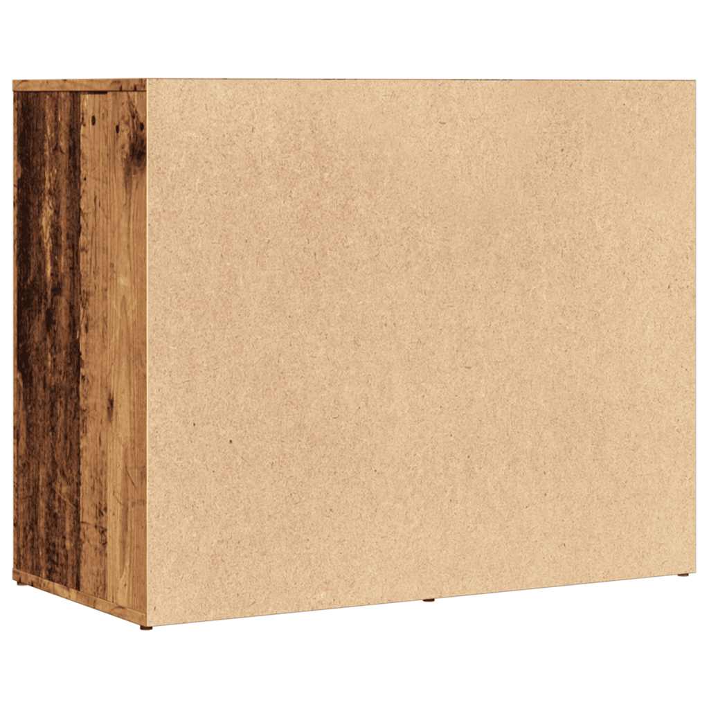 Armadietto per Cosmetici Legno Antico 80x40x65 cm in Truciolato - homemem39
