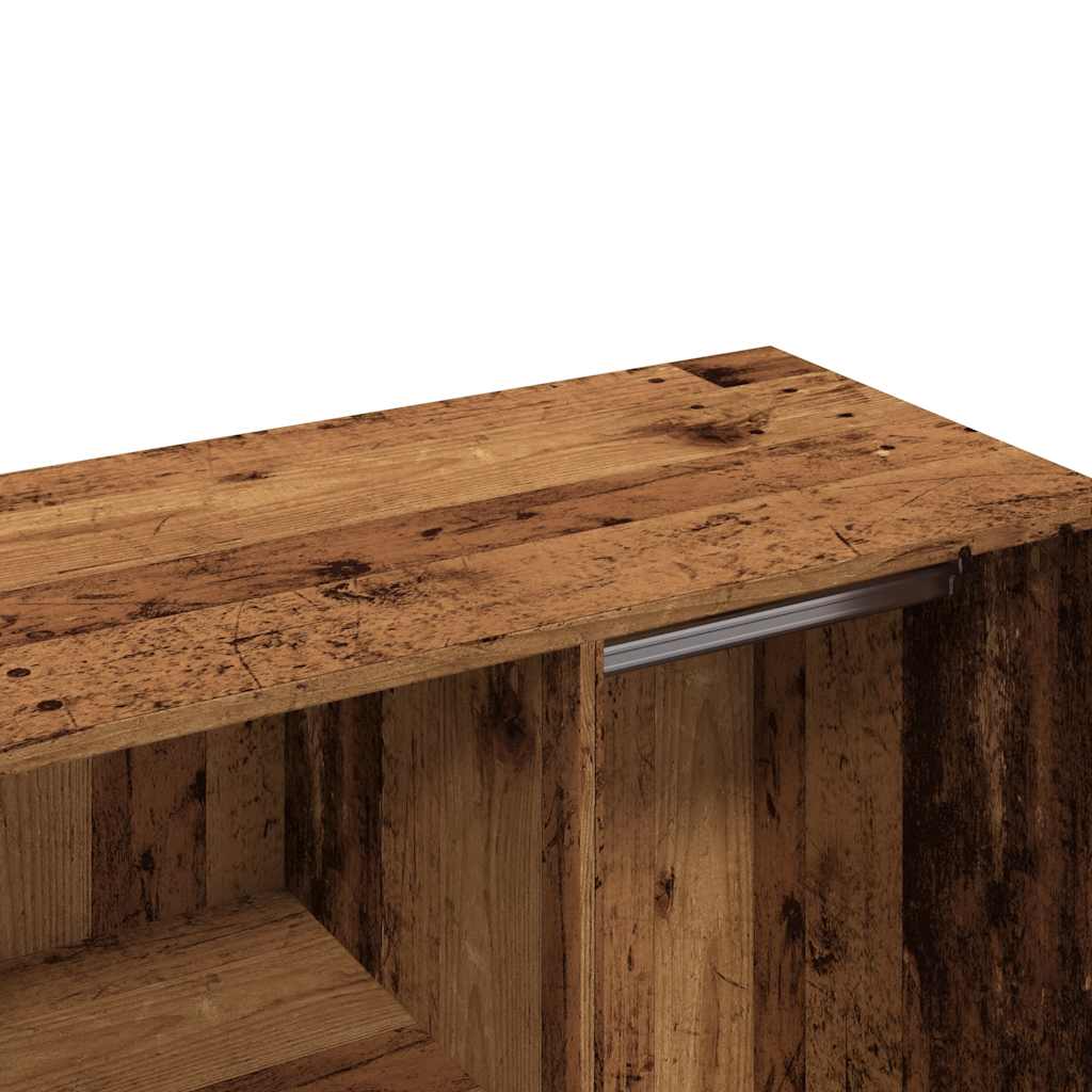 Armadietto per Cosmetici Legno Antico 80x40x65 cm in Truciolato - homemem39