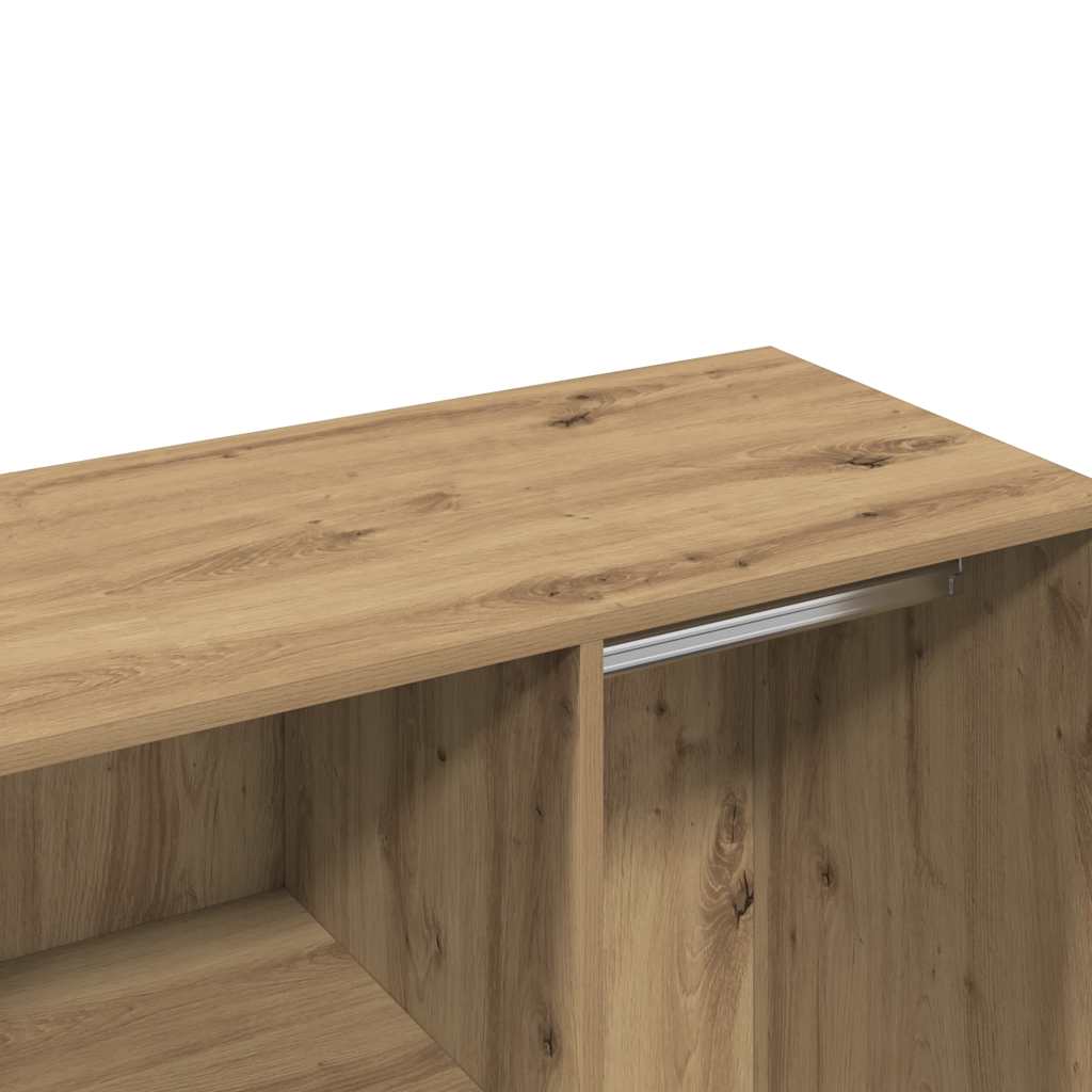 Armadietto per Cosmetici Rovere Artigianale 80x40x65 cm - homemem39
