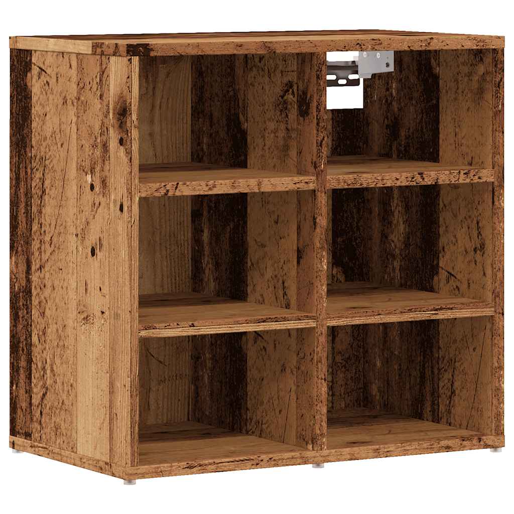 Scarpiera Legno Antico 52x30x50 cm - homemem39