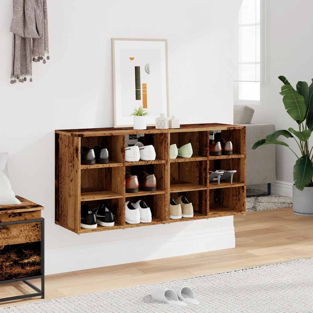 Scarpiere 2 pz Legno Antico 52x30x50 cm - homemem39