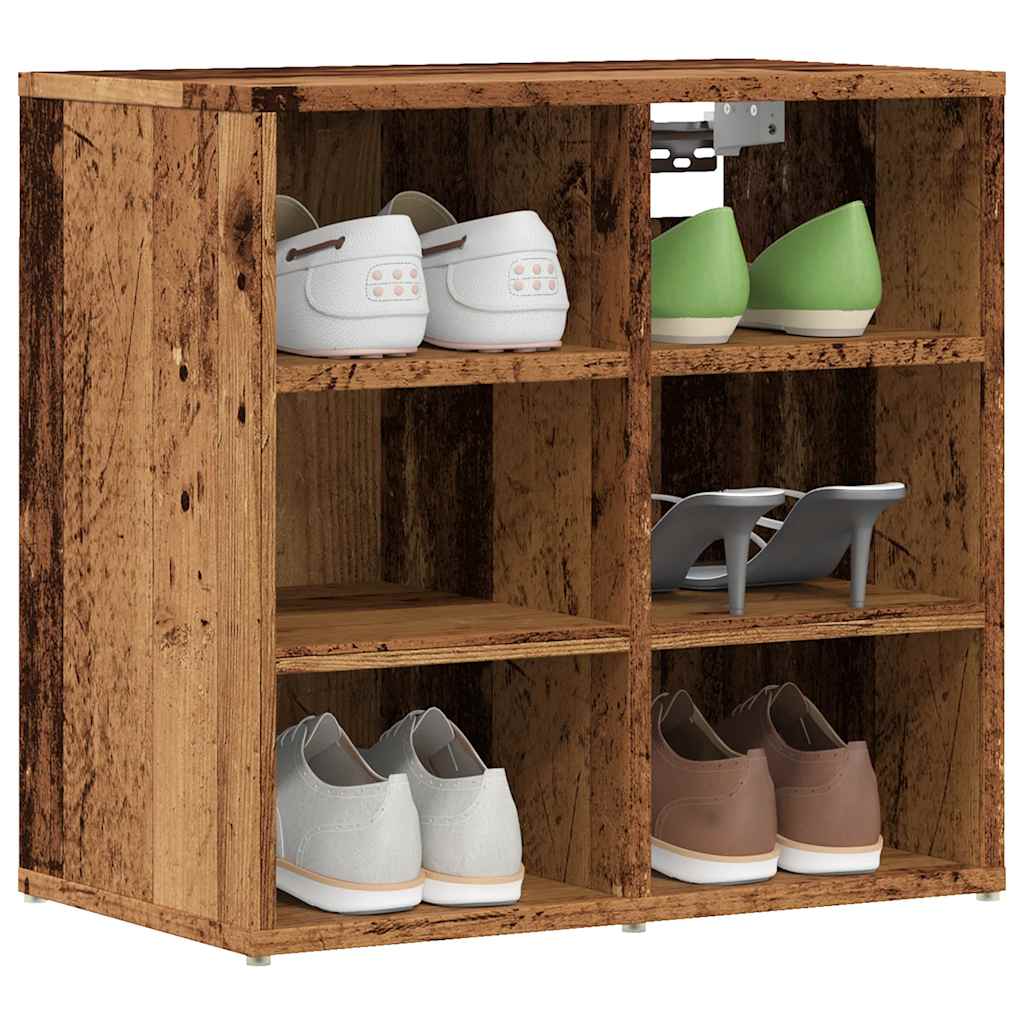 Scarpiere 2 pz Legno Antico 52x30x50 cm - homemem39