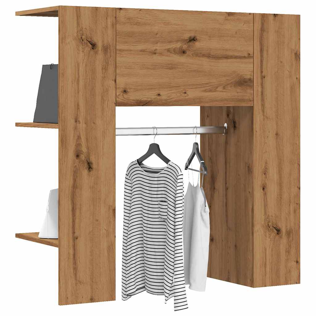 Scaffale Ingresso Rovere 97,5x37x99 cm Legno Multistrato - homemem39