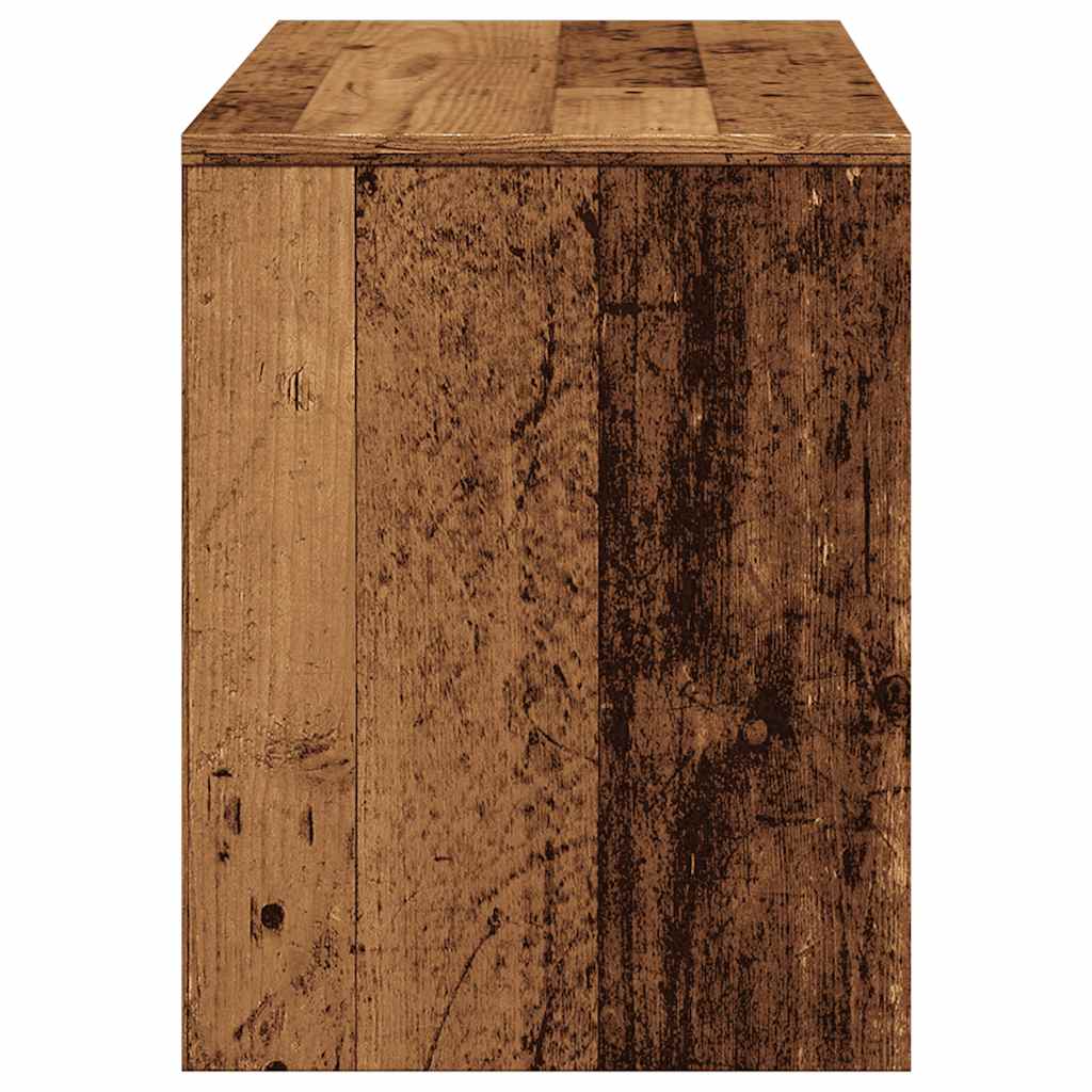 Sgabello da Toeletta Legno Vecchio 70x35x45cm Legno Multistrato - homemem39