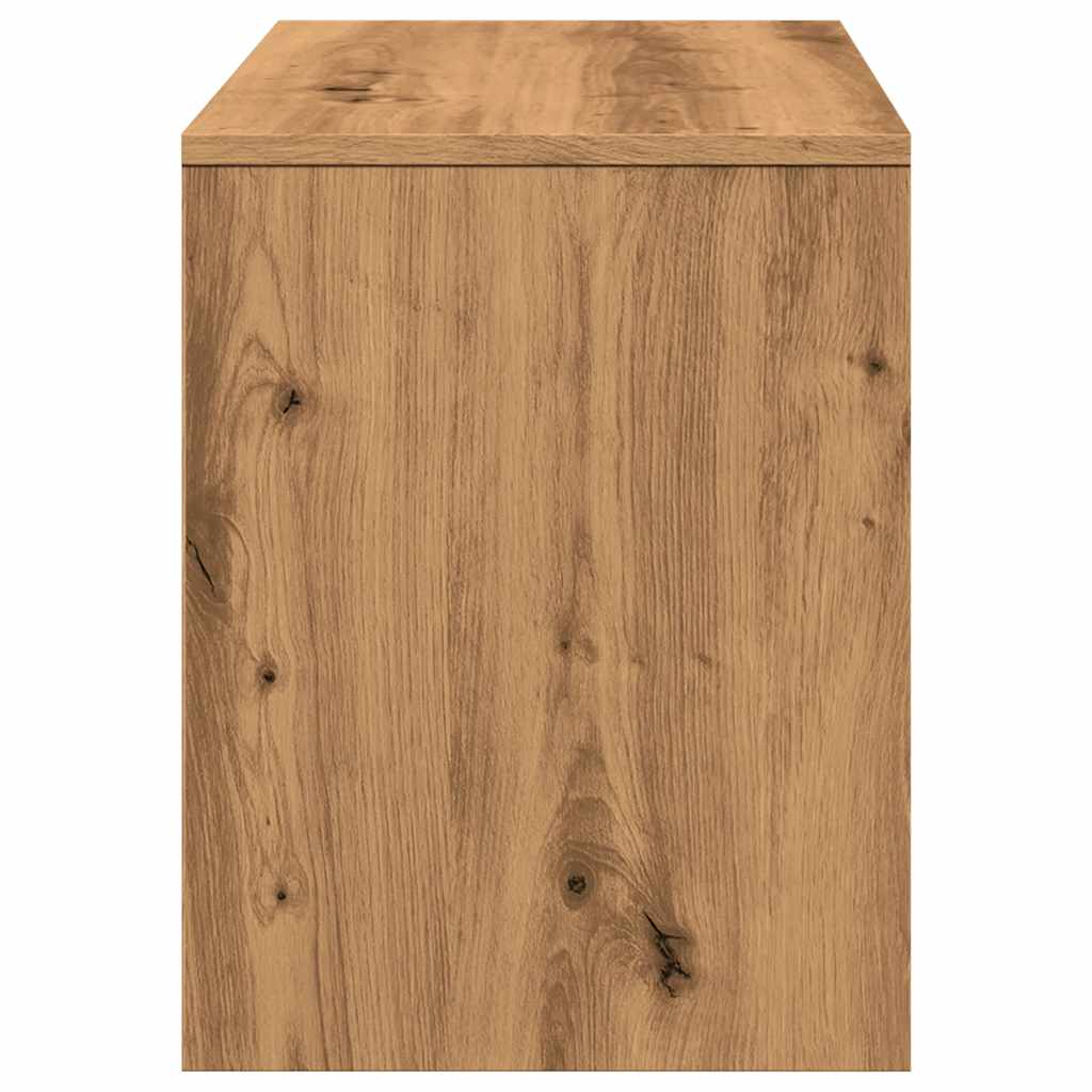 Sgabello da Toeletta Rovere Artigianale 70x35x45 cm Truciolato - homemem39
