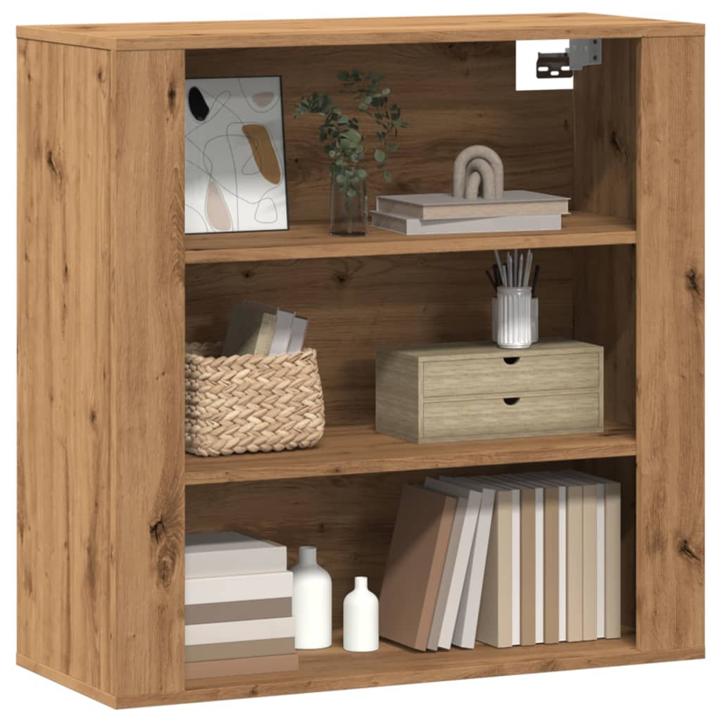 Mobile a Parete Rovere Artigianale 80x33x80cm Legno Multistrato - homemem39