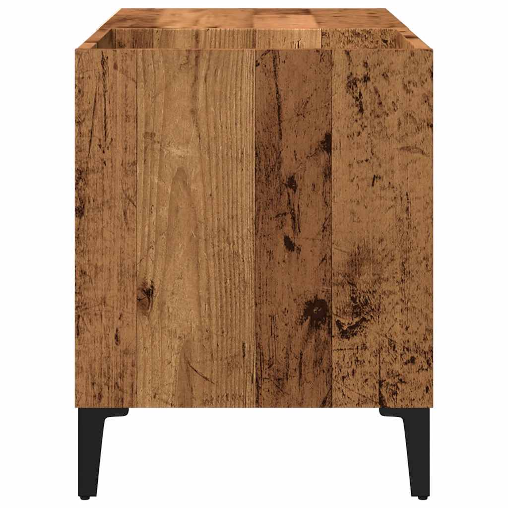 Mobile Porta Dischi Legno Antico 84,5x38x48cm Legno Multistrato - homemem39