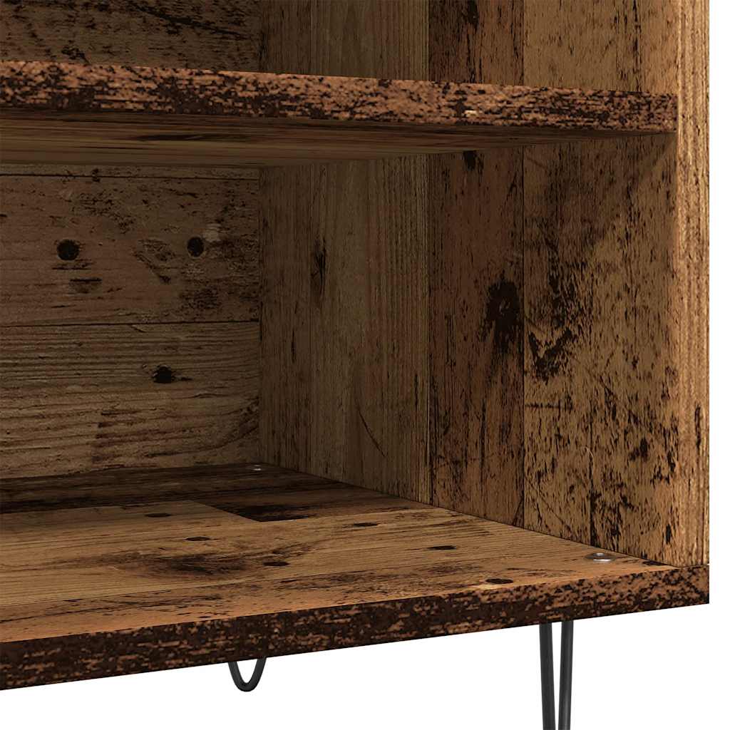 Mobile Porta Dischi Legno Antico 84,5x38x48cm Legno Multistrato - homemem39