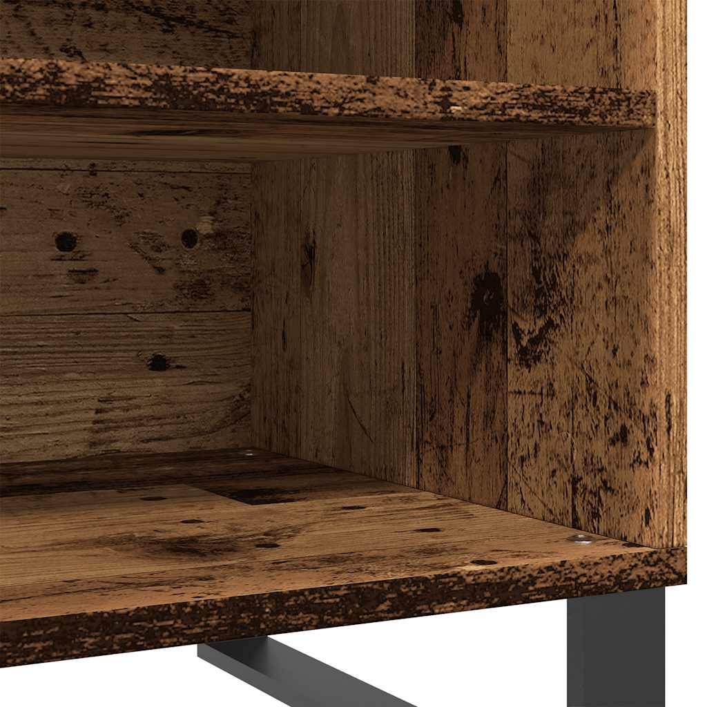 Mobile Porta Dischi Legno Antico 84,5x38x48cm Legno Multistrato - homemem39