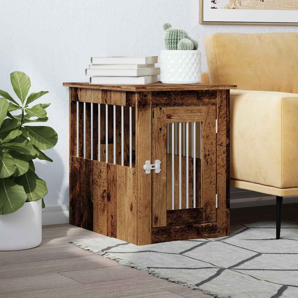 Gabbia Cani da Arredamento Legno Antico Legno Multistrato - homemem39