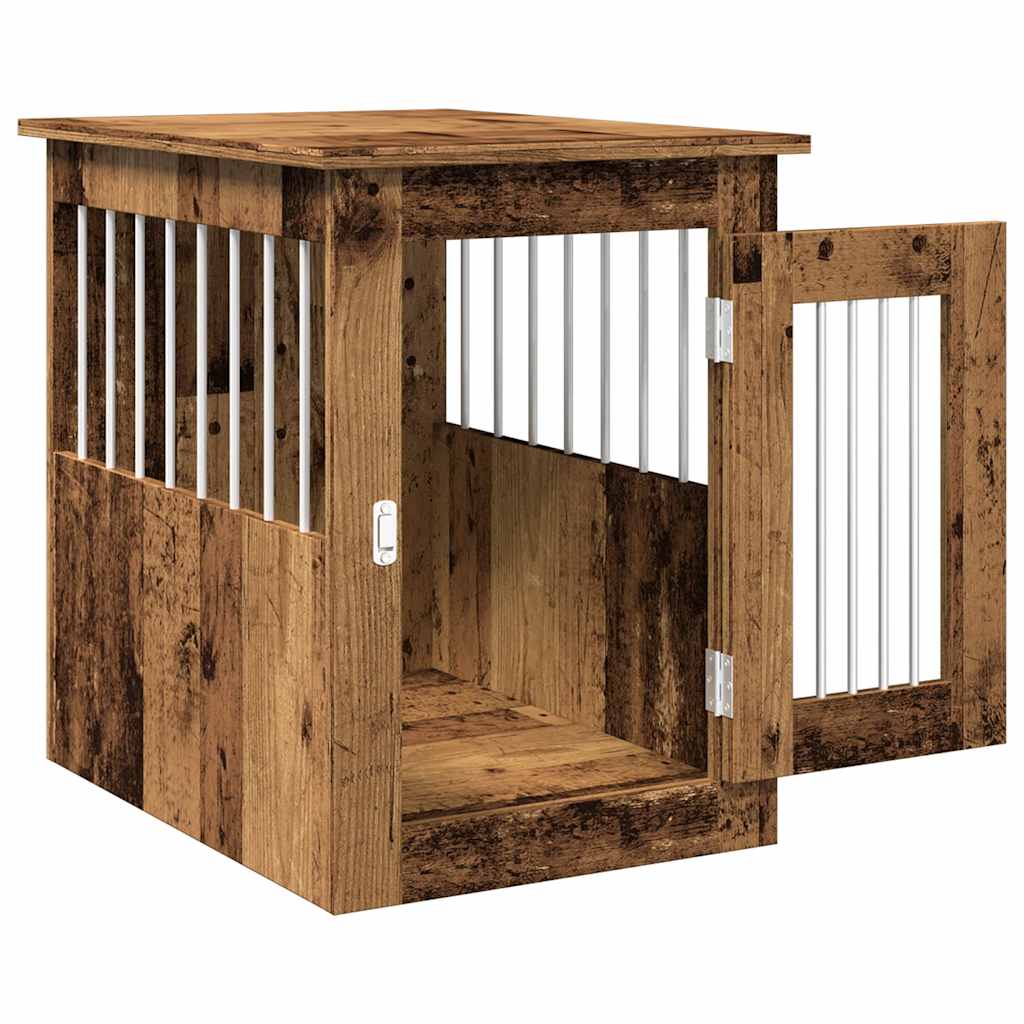 Gabbia Cani da Arredamento Legno Antico Legno Multistrato - homemem39