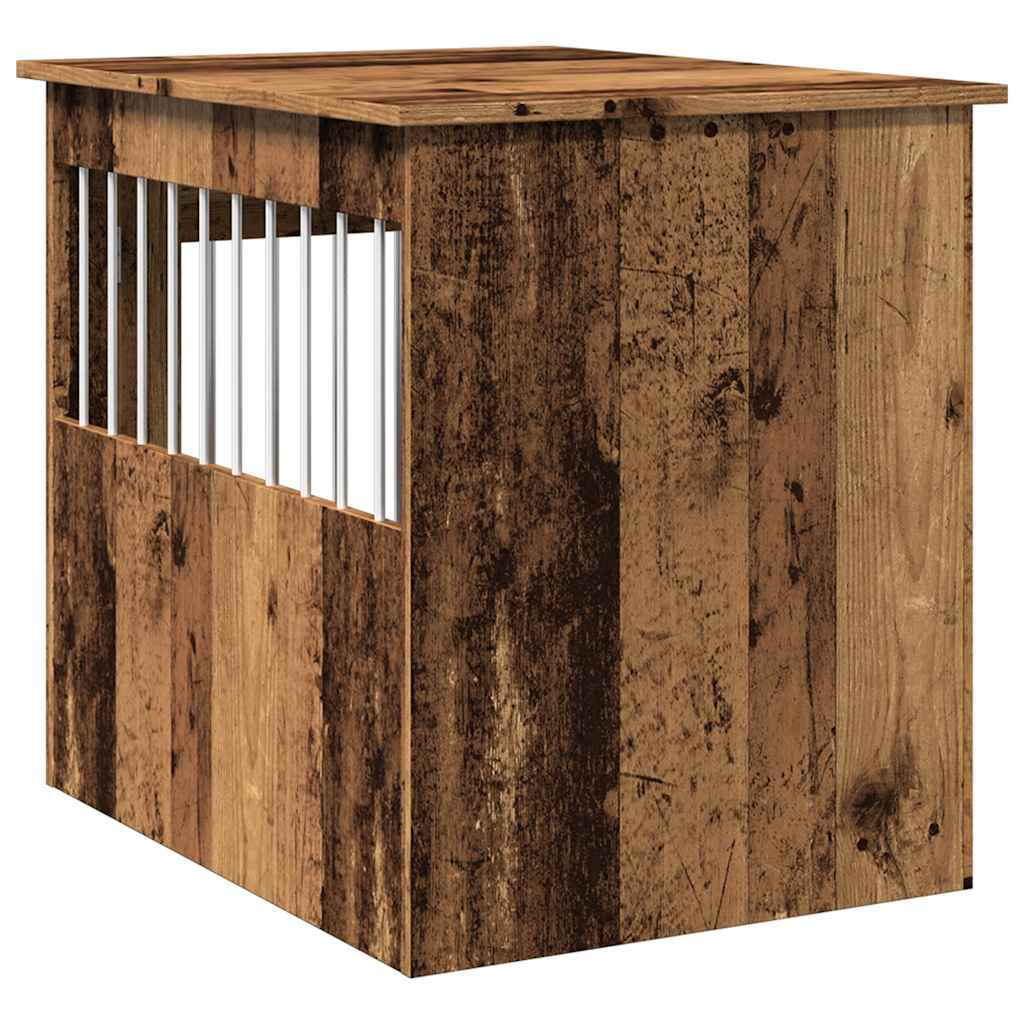 Gabbia Cani da Arredamento Legno Antico Legno Multistrato - homemem39