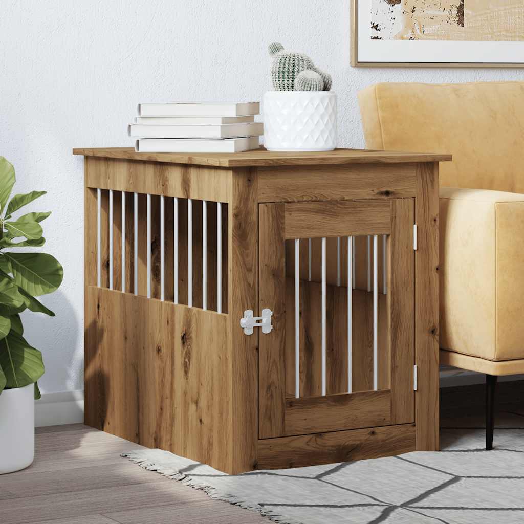 Gabbia Cani Arredamento Rovere Artigianale Legno Multistrato - homemem39