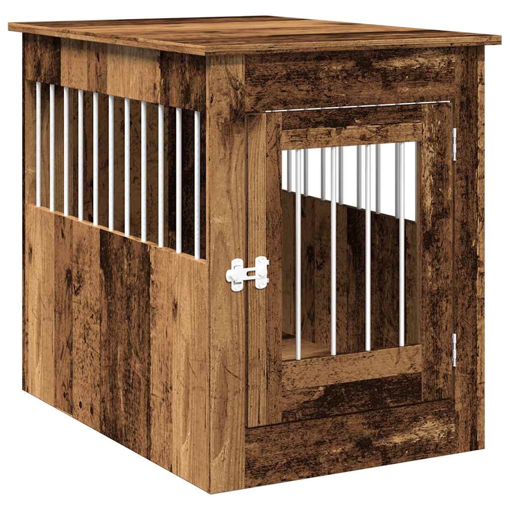 Gabbia Cani da Arredamento Legno Antico Legno Multistrato - homemem39