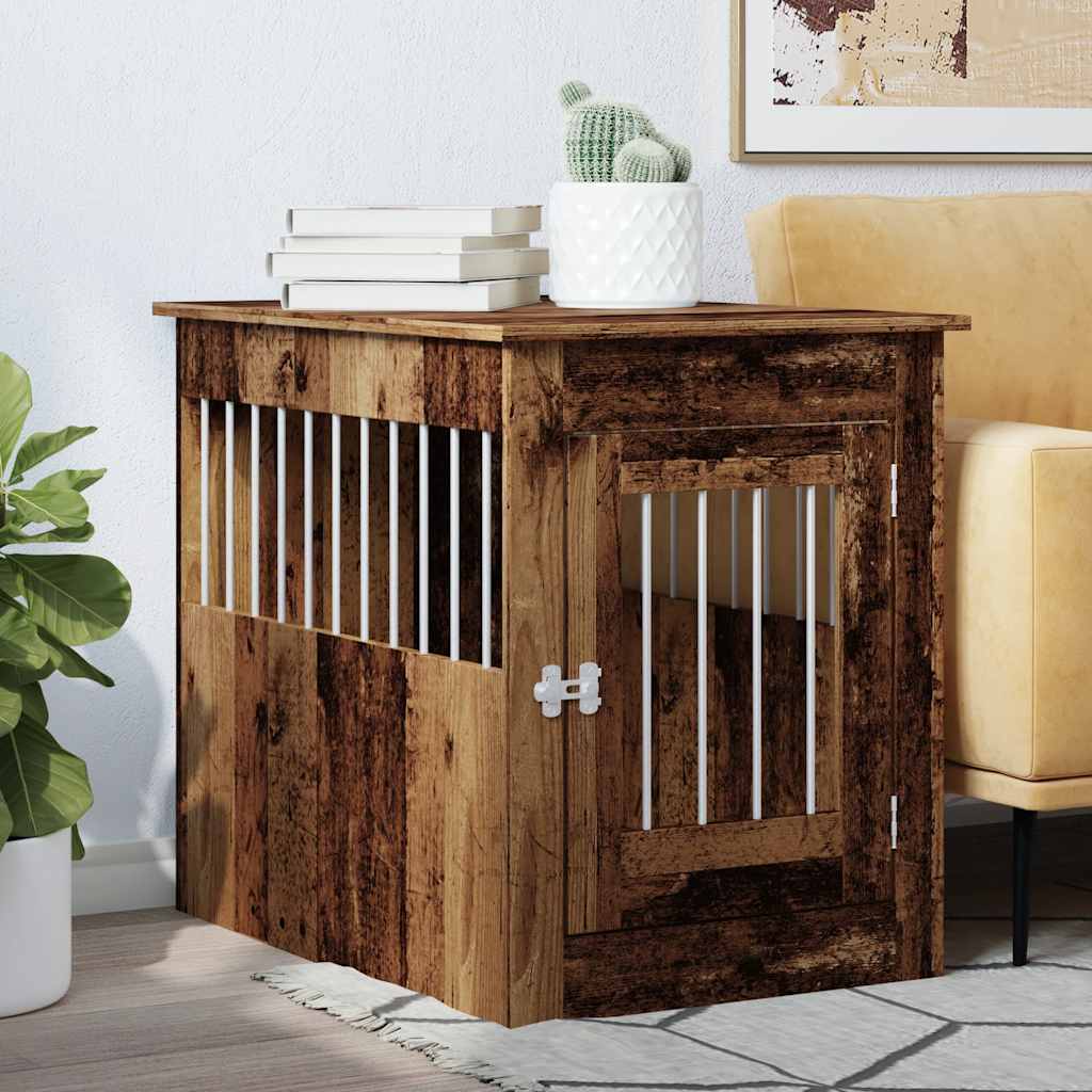 Gabbia Cani da Arredamento Legno Antico Legno Multistrato - homemem39