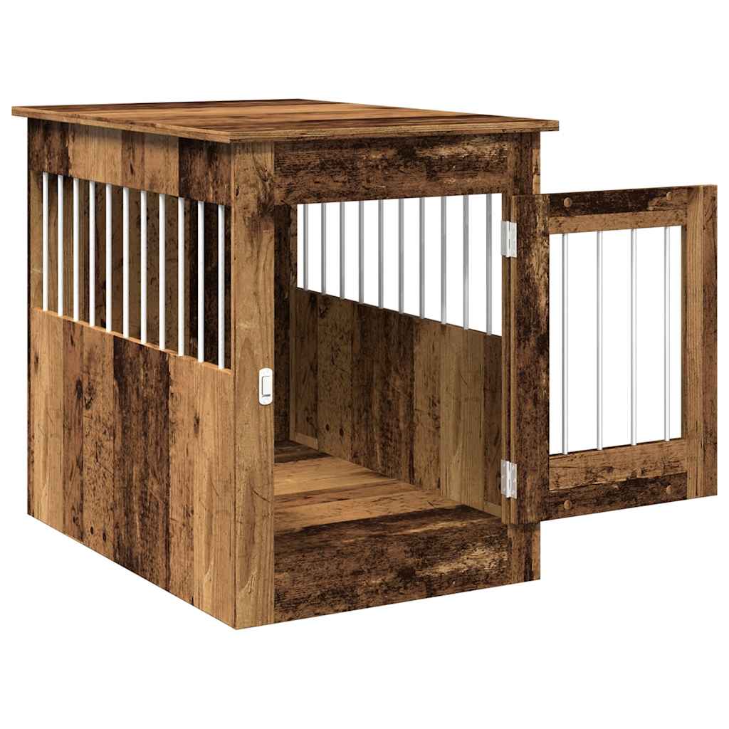 Gabbia Cani da Arredamento Legno Antico Legno Multistrato - homemem39