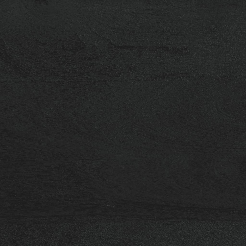 Comodini 2 pz Neri 40x33x46 cm in Legno Massello di Mango - homemem39