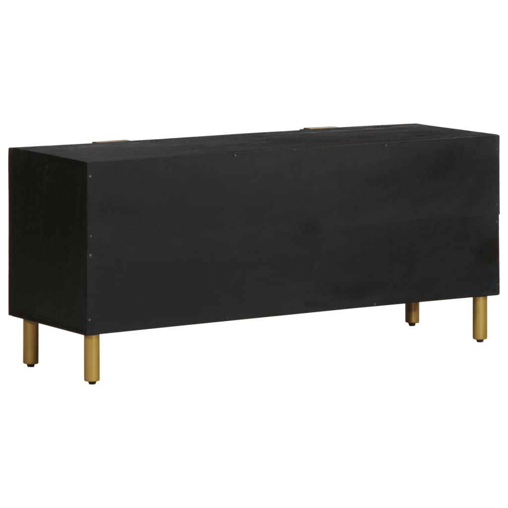 Mobile Porta TV Nero 105x33x46 cm in Legno Multistrato - homemem39