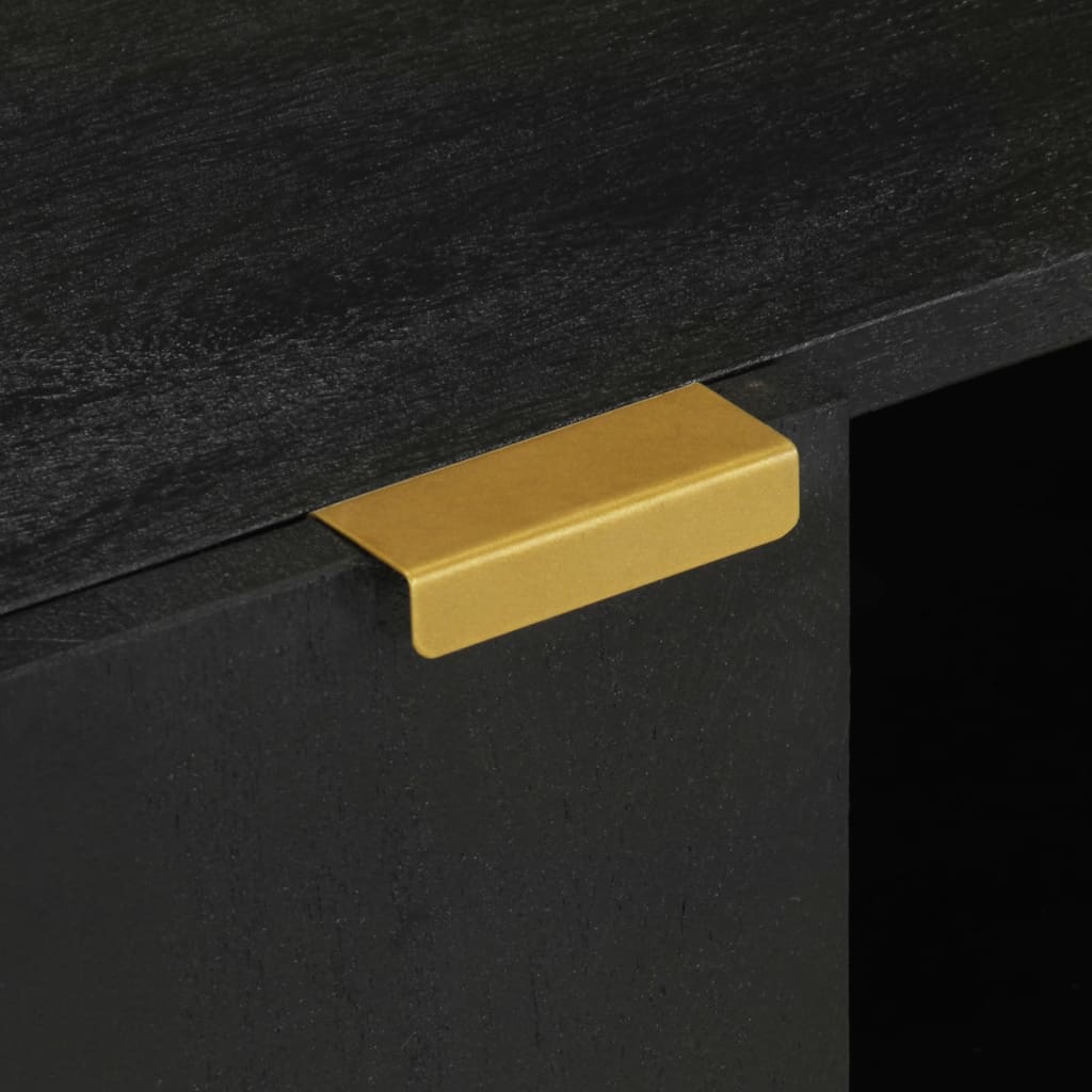 Mobile Porta TV Nero 105x33x46 cm in Legno Multistrato - homemem39