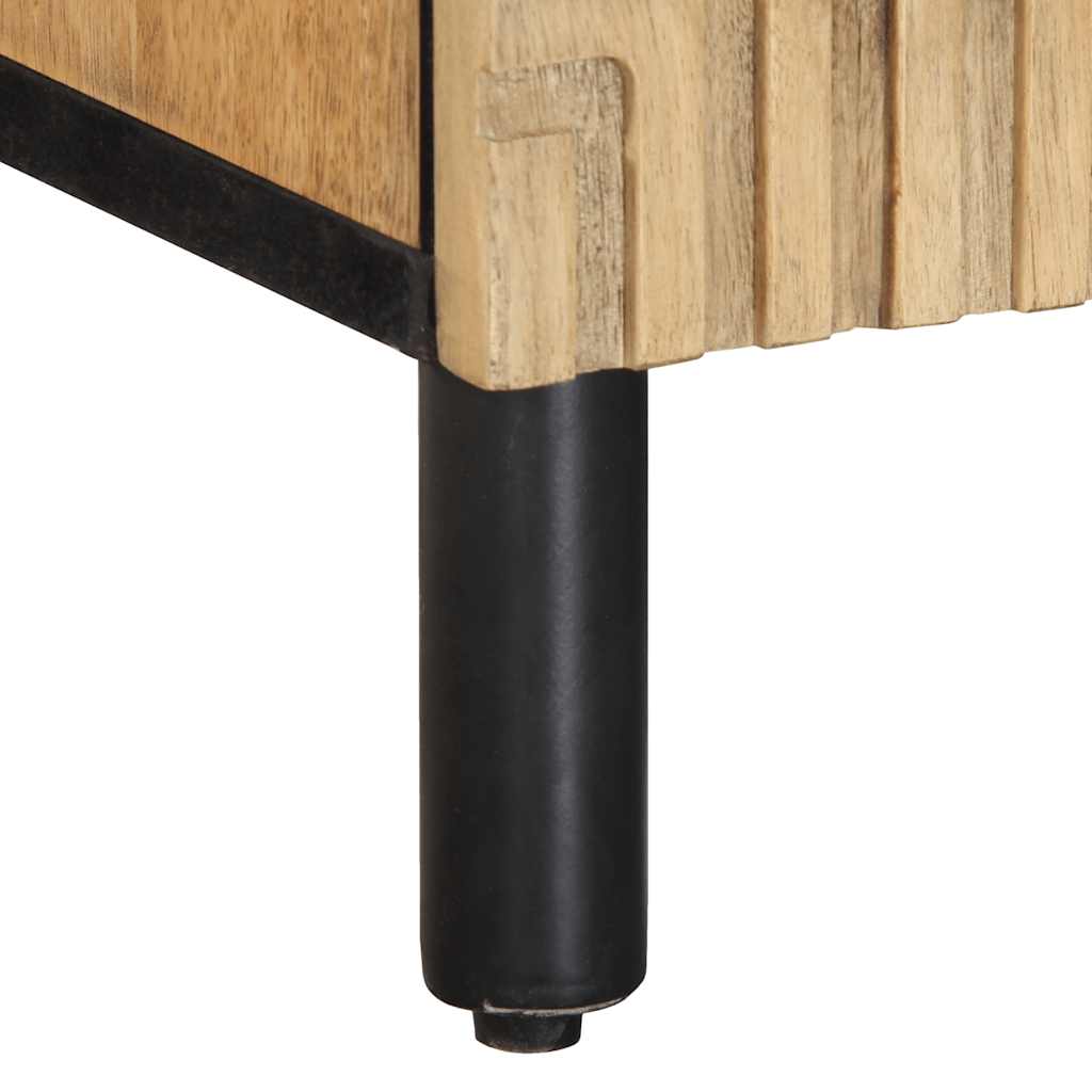 Mobile Porta TV Marrone 105x33x46cm in Legno Massello di Mango - homemem39