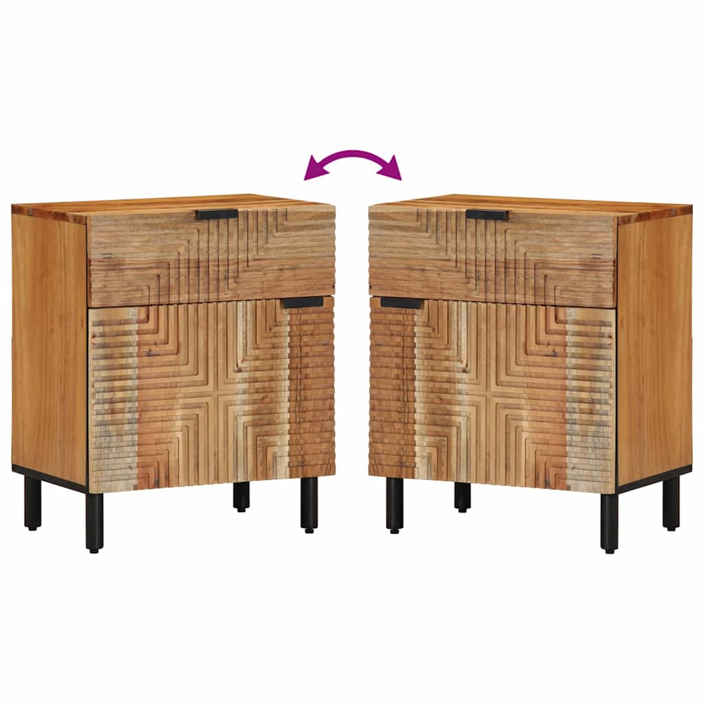 Armadietto per letto Marrone 50 x 33 x 60 cm | homemem39