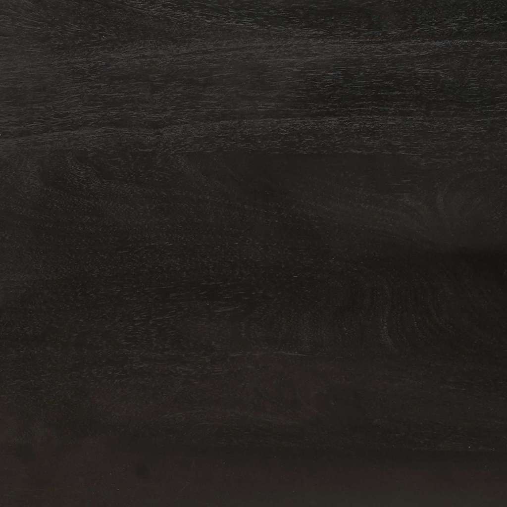 Mobile TV Nero e Oro 105 x 33 x 46 cm legno massello di mango