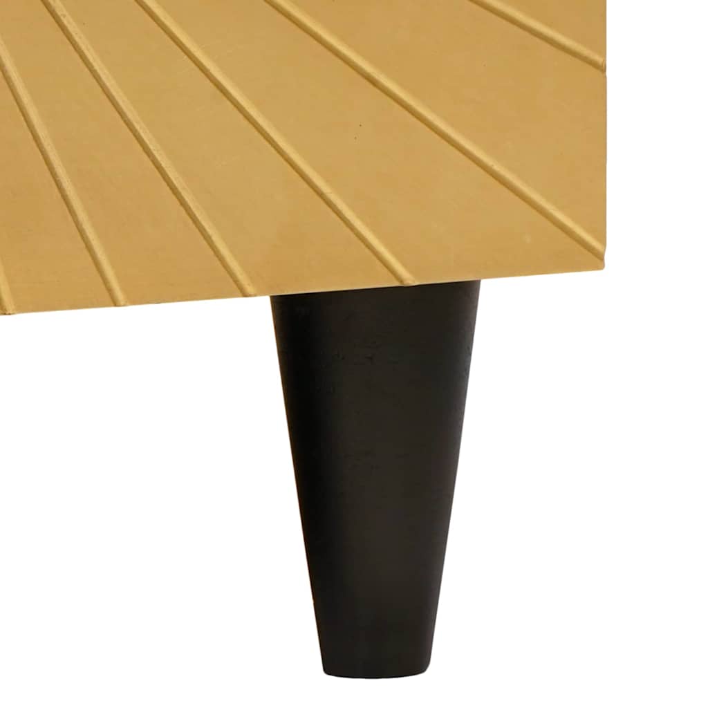 Credenza Nero e Oro 60 x 33 x 75 cm legno massello di mango