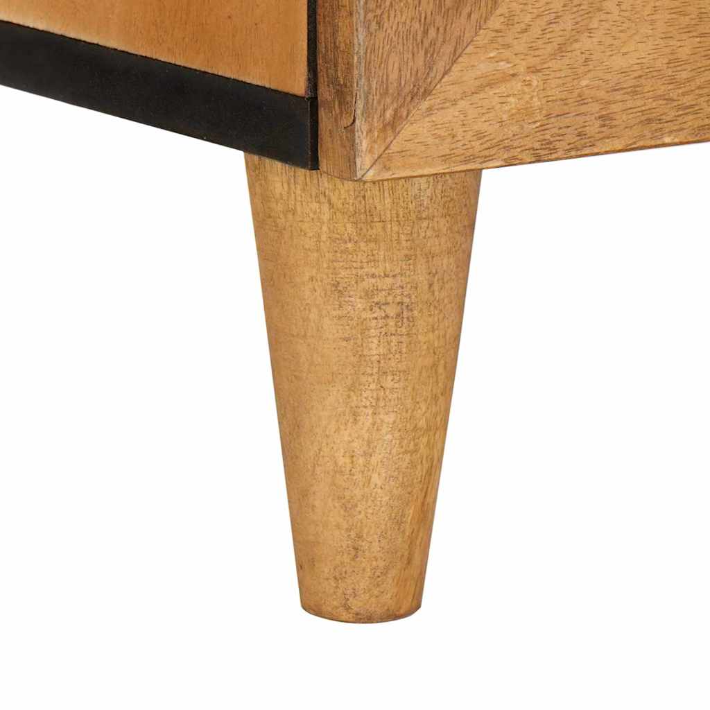 Comodino Marrone chiaro 40 x 33 x 46 cm legno massello di mango
