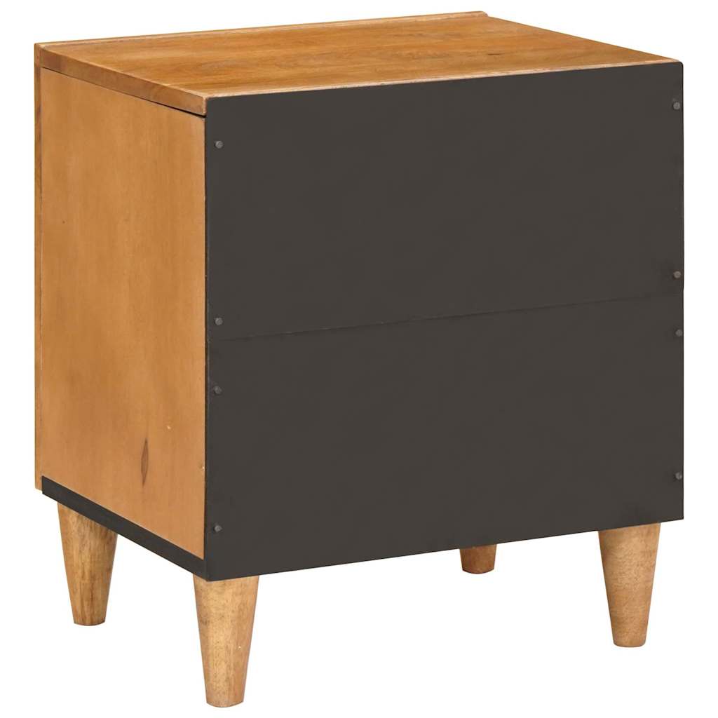 Comodino Marrone chiaro 40 x 33 x 46 cm legno massello di mango