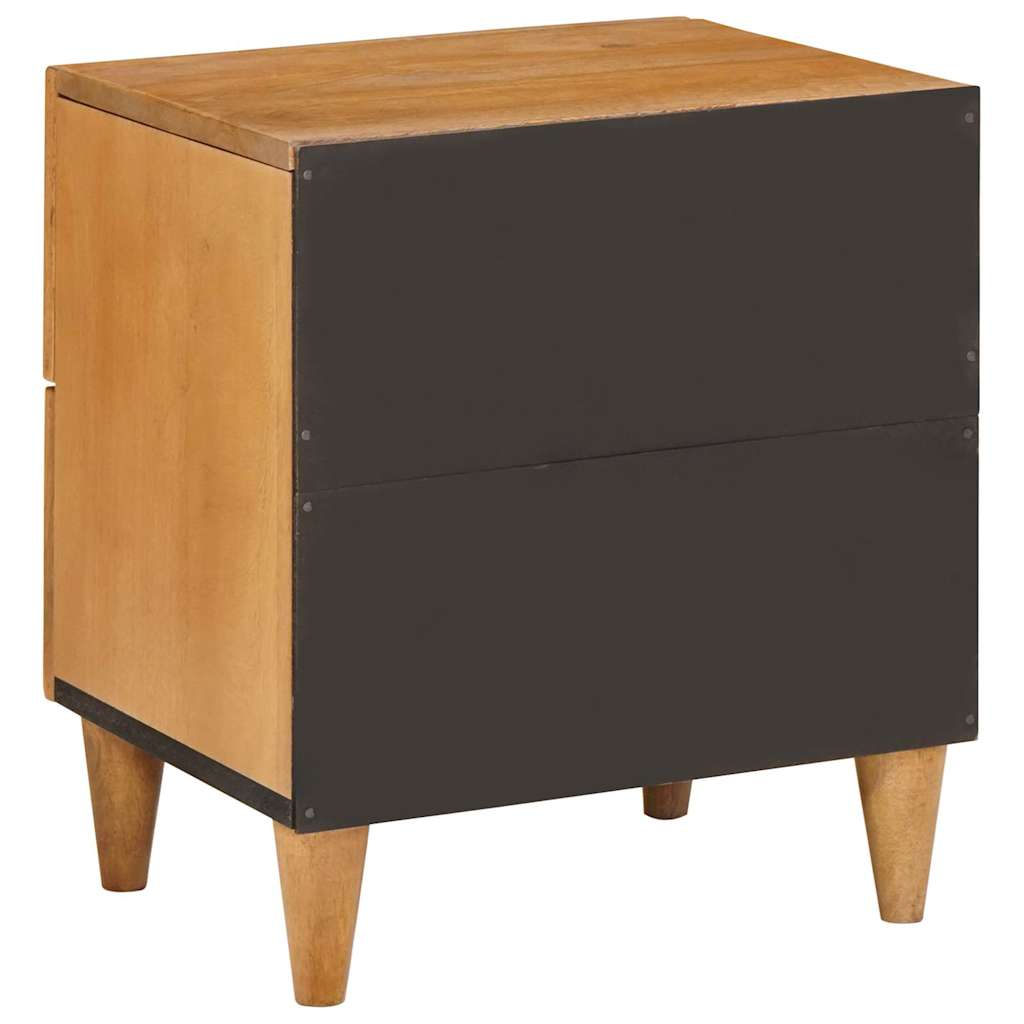 Comodino Marrone chiaro 40 x 33 x 46 cm legno massello di mango