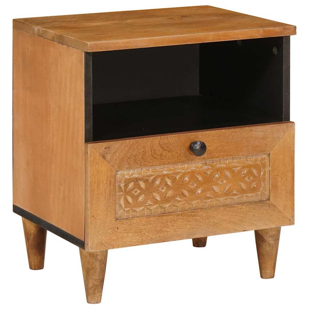 Comodino con cassetto 2 pcs Marrone chiaro 40 x 33 x 46 cm