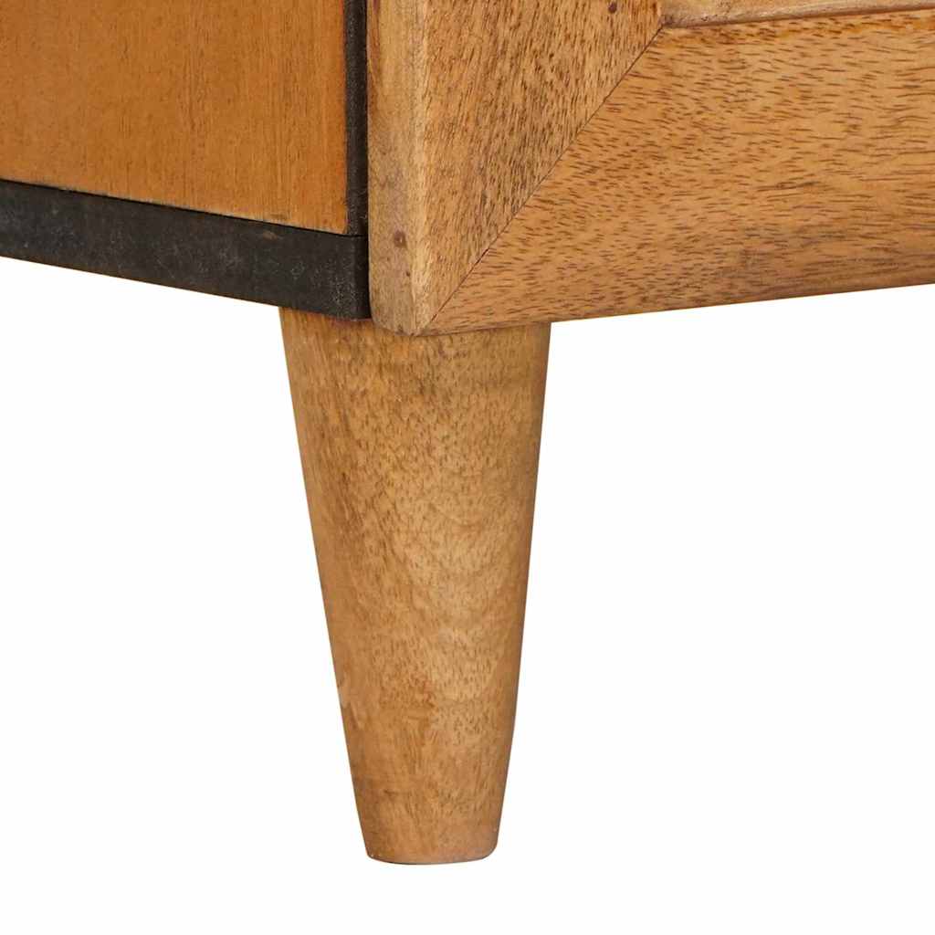 Comodino Marrone chiaro 50 x 33 x 60 cm legno massello di mango