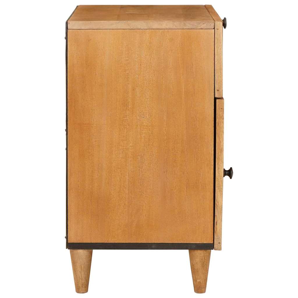 Comodino Marrone chiaro 50 x 33 x 60 cm legno massello di mango