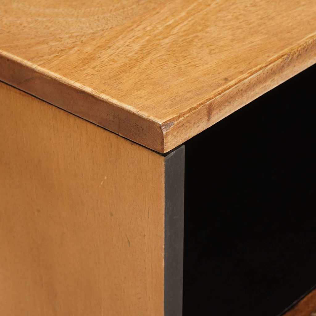 Comodino Marrone chiaro 50 x 33 x 60 cm legno massello di mango