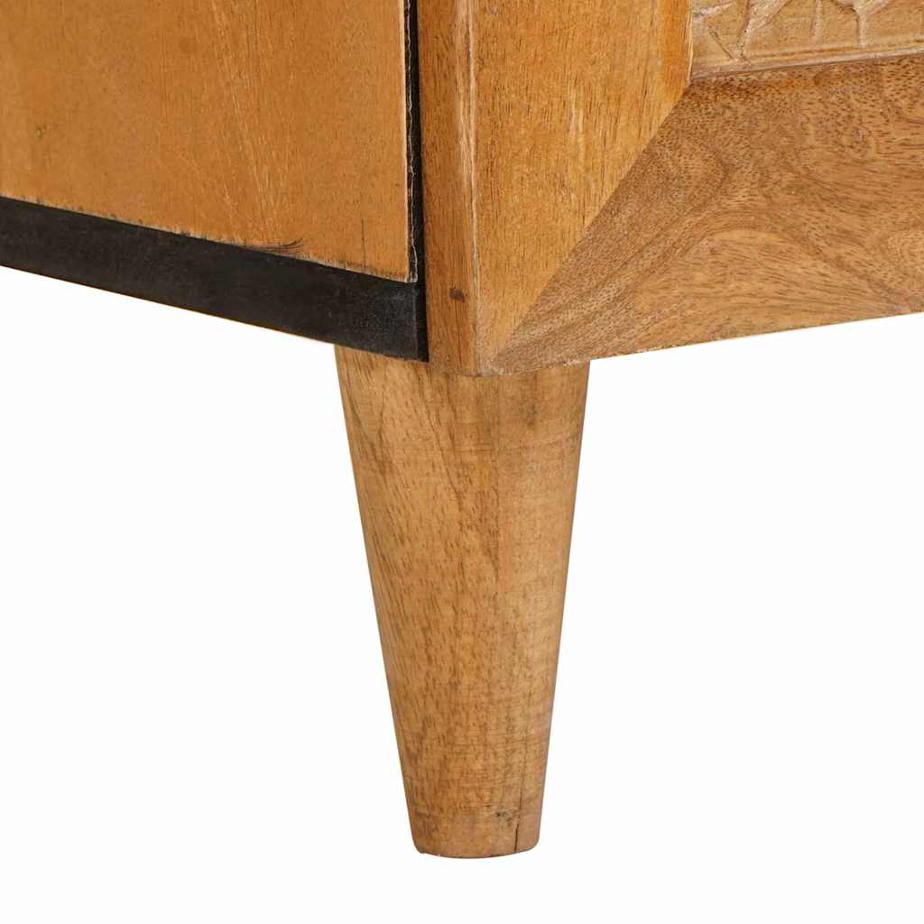Comodino Marrone chiaro 50 x 33 x 60 cm legno massello di mango