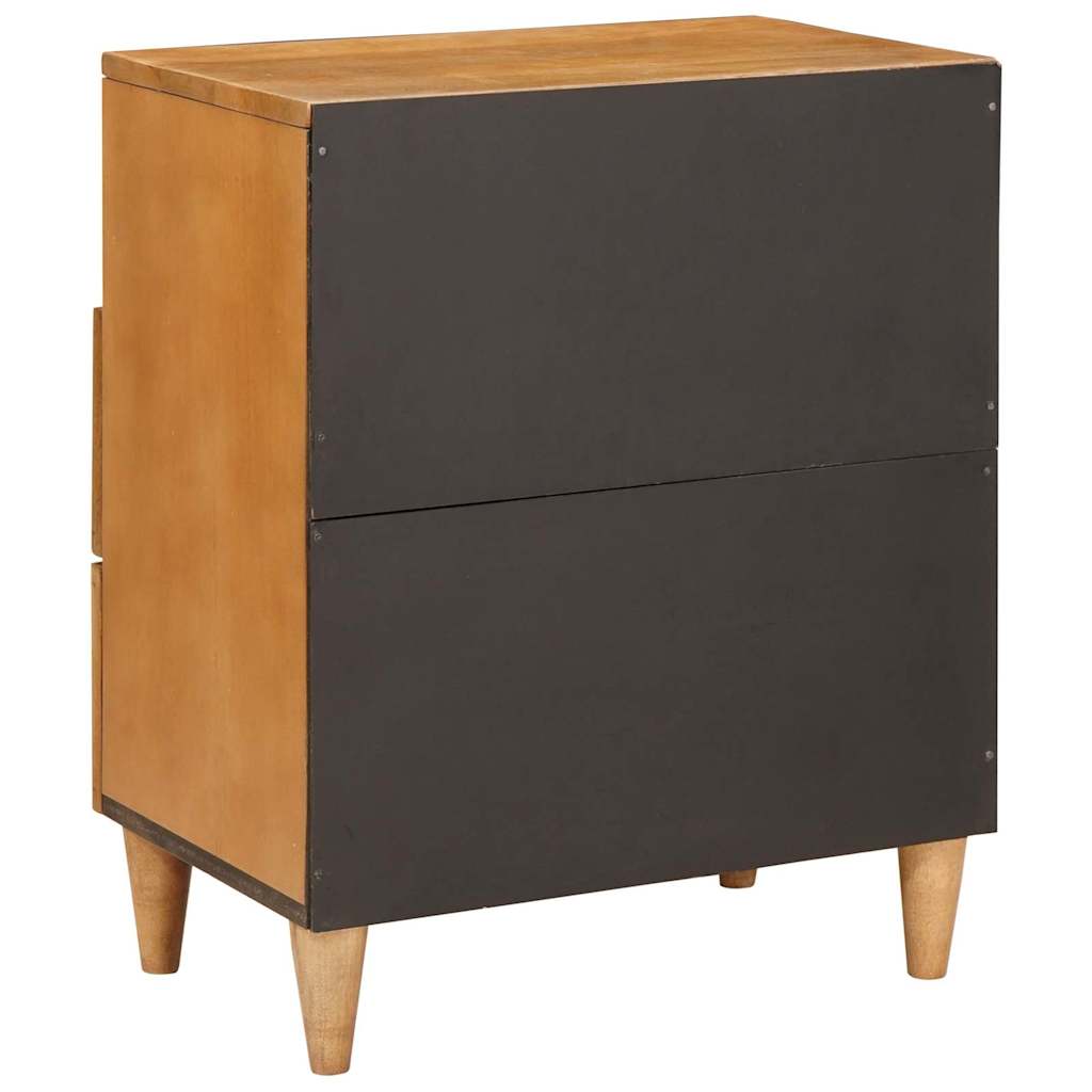 Comodino Marrone chiaro 50 x 33 x 60 cm legno massello di mango