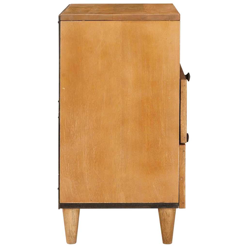 Comodino Marrone chiaro 50 x 33 x 60 cm legno massello di mango