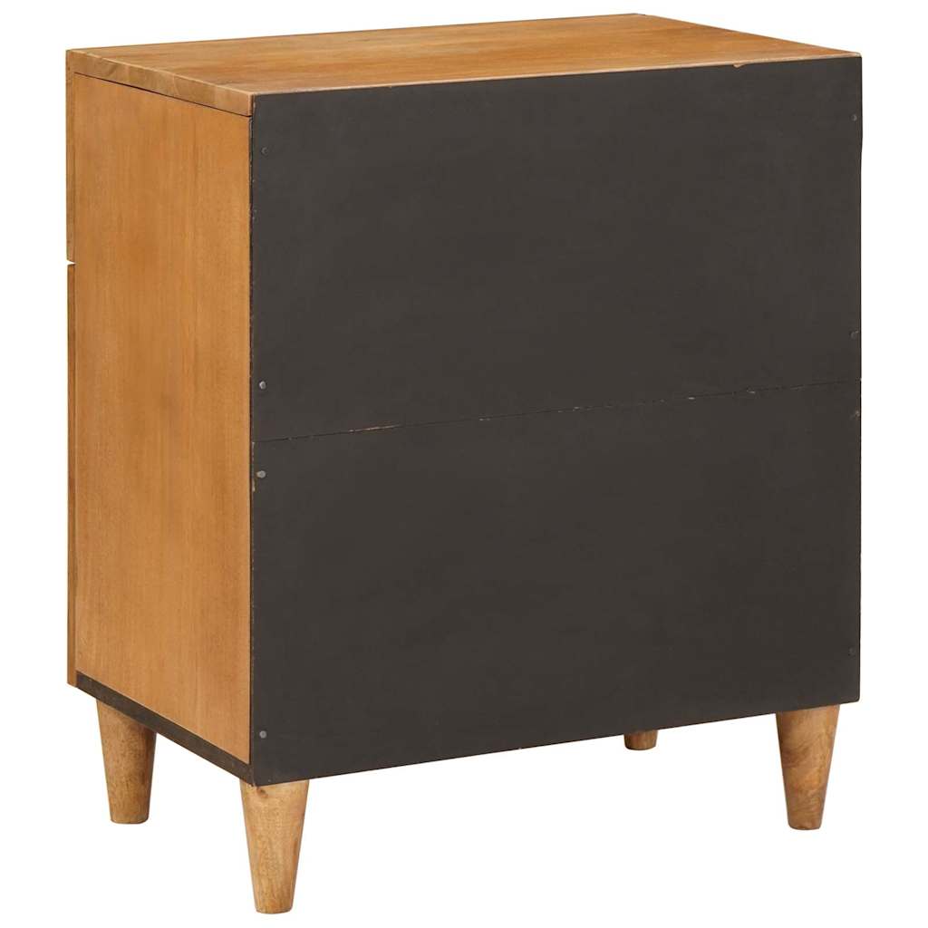 Comodino Marrone chiaro 50 x 33 x 60 cm legno massello di mango