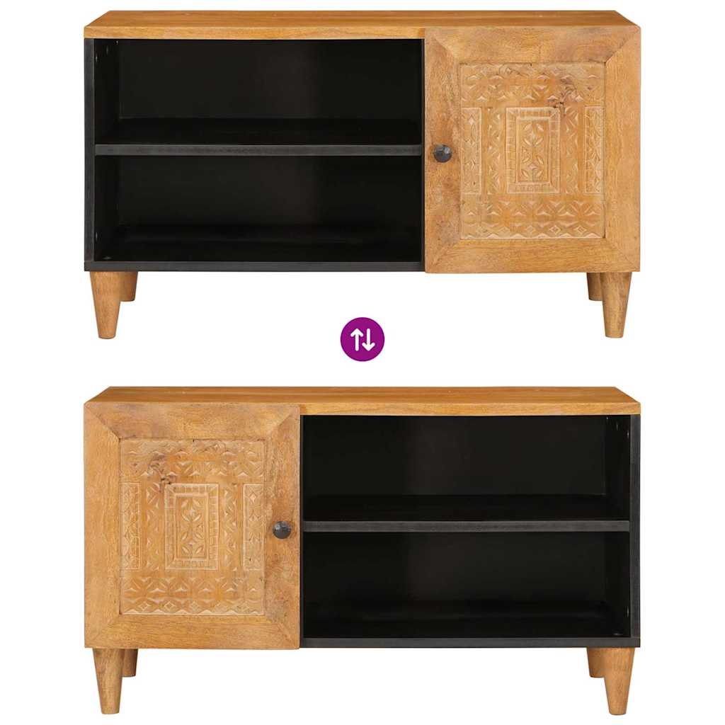 Mobile TV con lo scaffale Marrone chiaro 80 x 33 x 46 cm