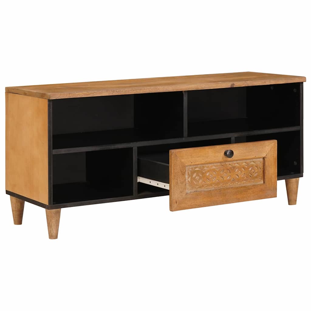 Mobile TV con cassetto Marrone chiaro 105 x 33 x 46 cm