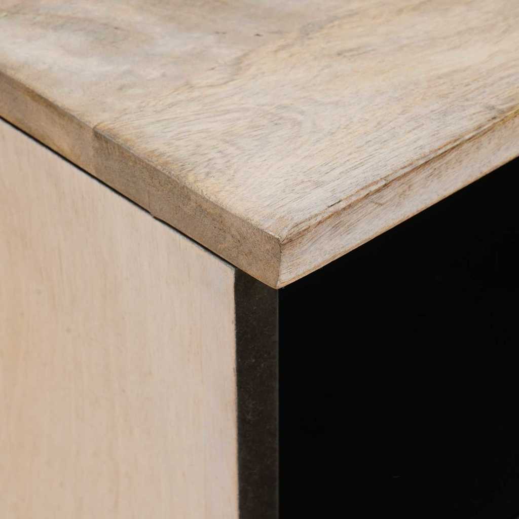 Comodino Beige 40 x 33 x 46 cm legno massello di mango